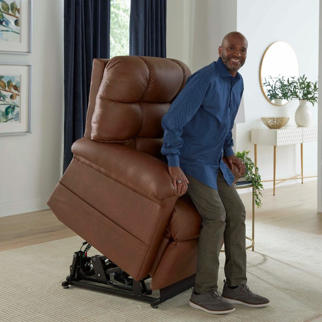 leather heat massage chair lift recliners